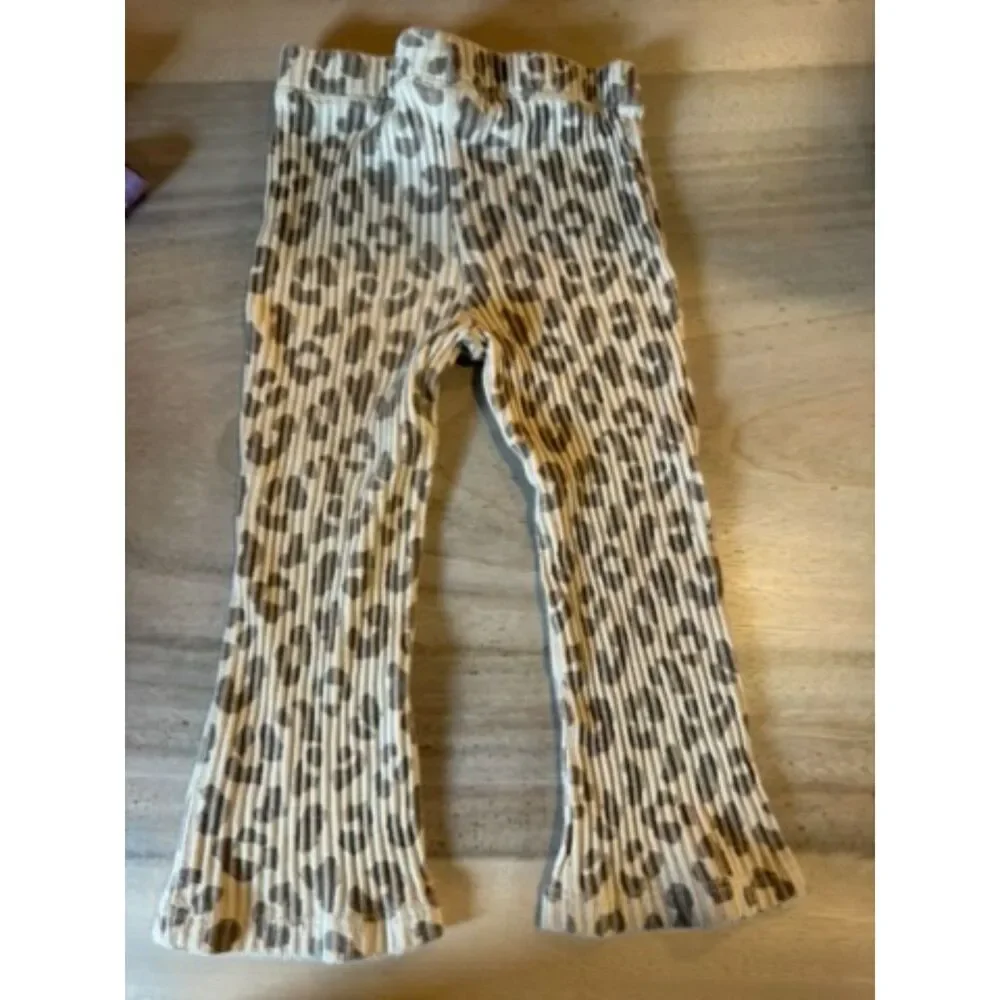 Girl's Hello Kitty Cheetah Bell Bottoms